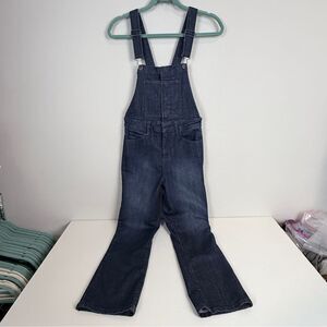 Lucky Brand Bridgette Slim Straight Cropped Denim Overalls 0/25